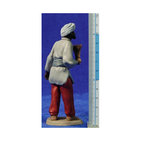 Reyes adorando 12 cm barro pintado Delgado