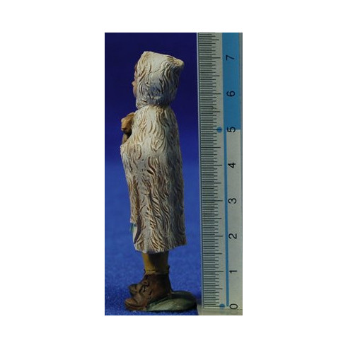 Boy with a rabbit 9 cm resin