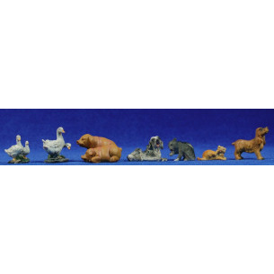 Gruppo di animali 12 cm resina