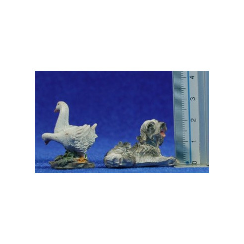 Gruppo di animali 12 cm resina