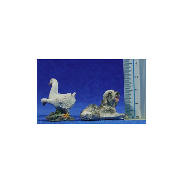 Gruppo di animali 12 cm resina