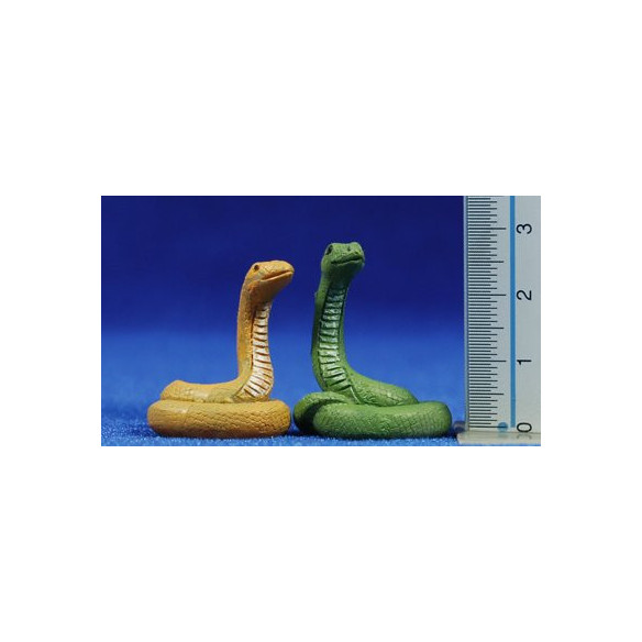 pareja serpientes 10 cm resina