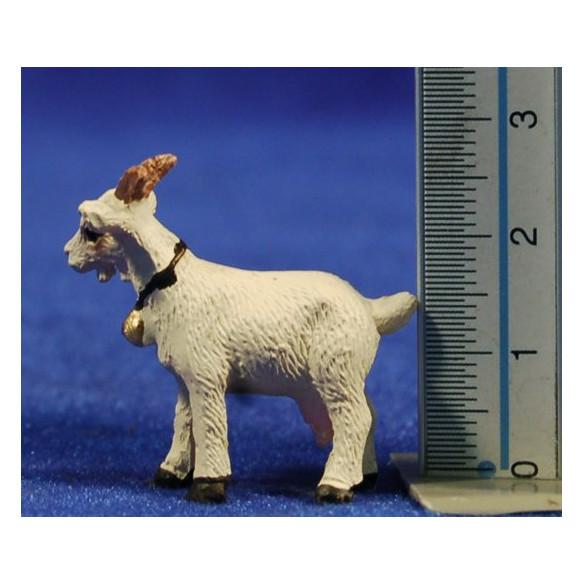 Capra bianca 6 cm resina