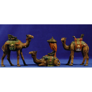 Grupo 3 camellos 11 cm resina