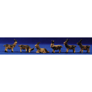 Grupo cabras 8 cm resina