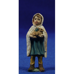 Boy with a rabbit 9 cm resin