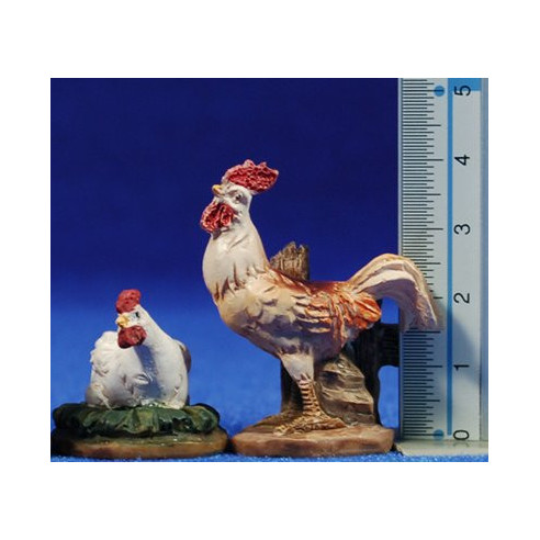 Grup gallines 10 cm resina