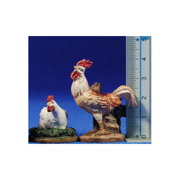 Grup gallines 10 cm resina
