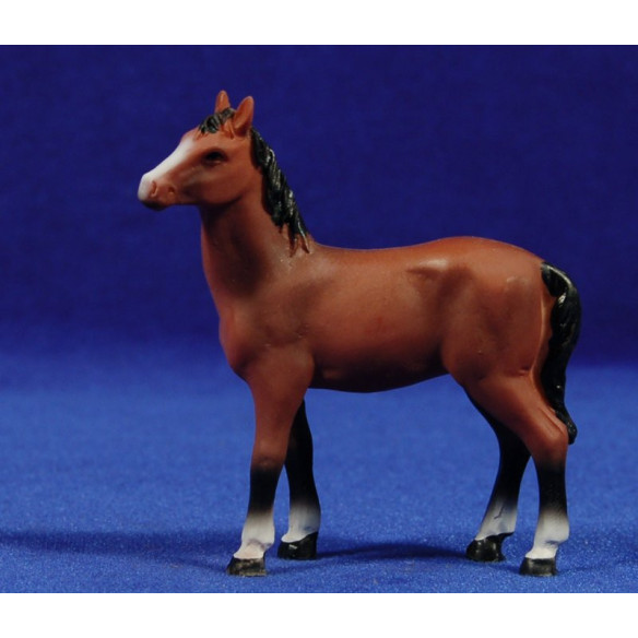 Horse brown 8 cm resin