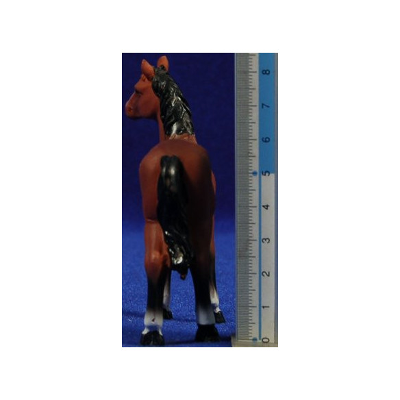 Horse brown 8 cm resin