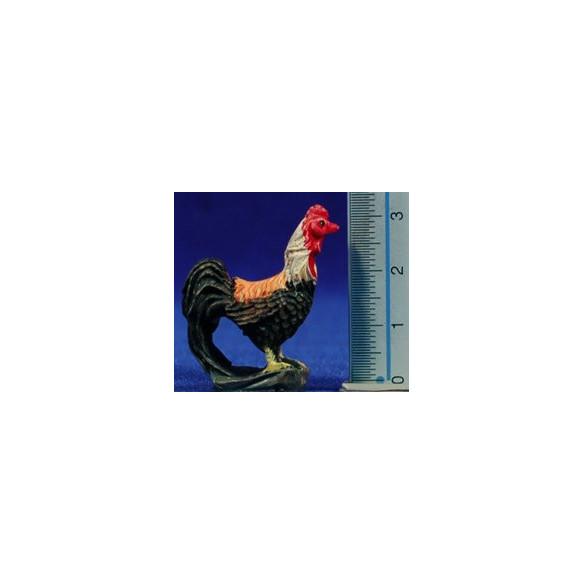 Grupo dos gallinas y gallo 8 cm resina