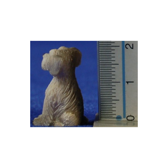 Cane seduto 7 cm resina
