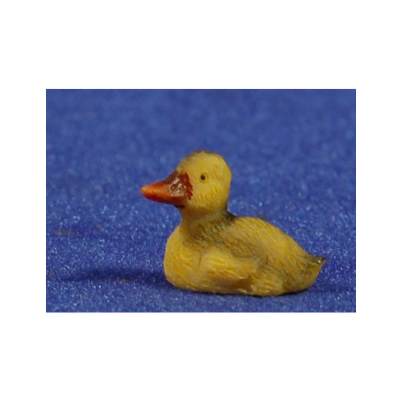 Pato nadando 8 cm resina