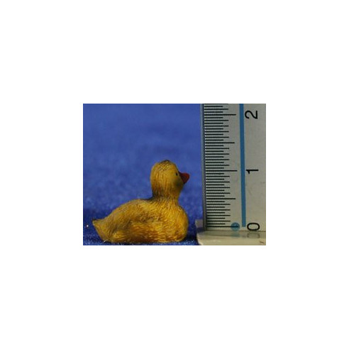 Pato nadando 8 cm resina