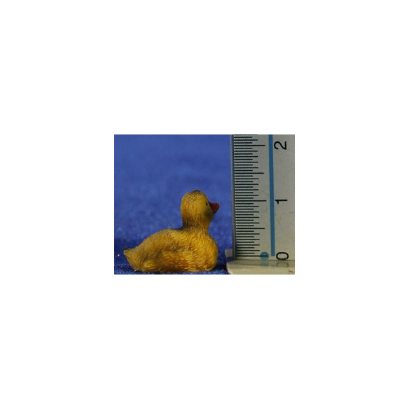 Pato nadando 8 cm resina