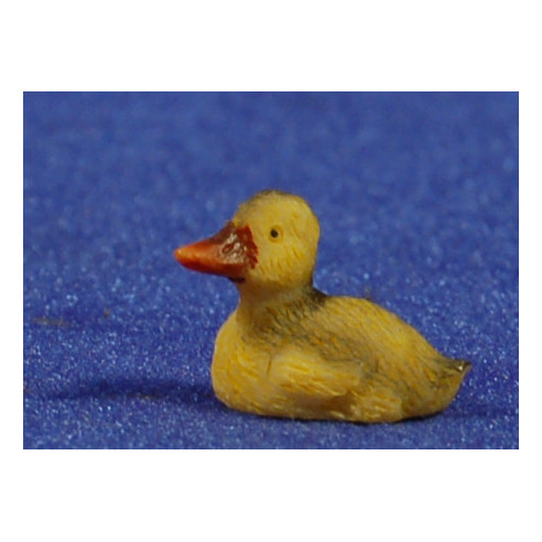 Pato nadando 8 cm resina