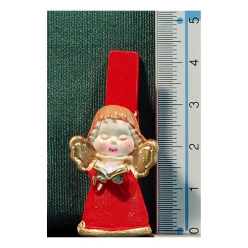 Ángeles con libro en pinza 3 cm resina