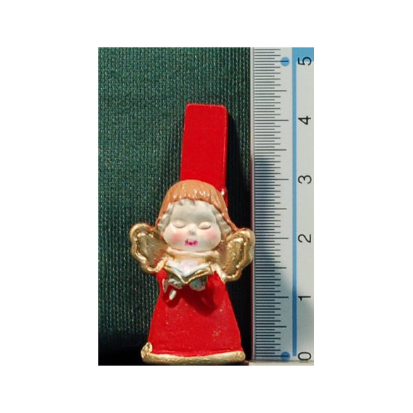 Ángeles con libro en pinza 3 cm resina