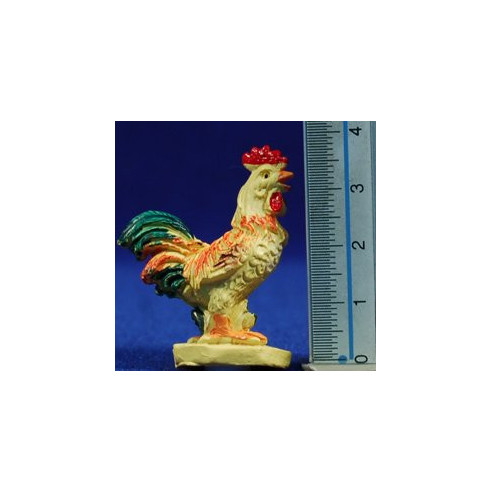 Gall groc 10 cm resina