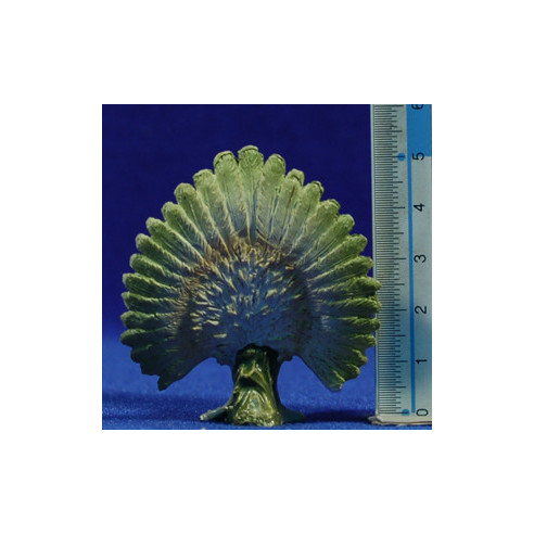 Grupo de dos pavos reales 8 cm resina