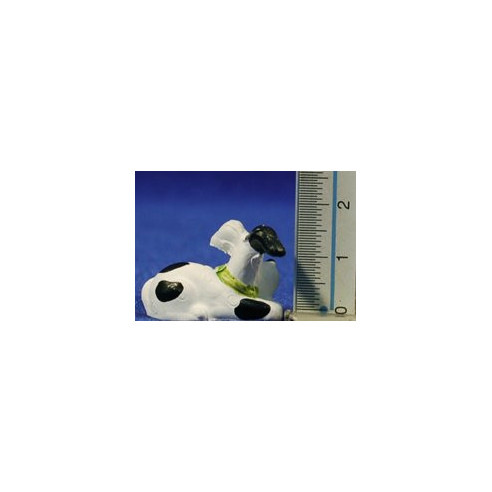 Cane seduto infantile 8 cm resina
