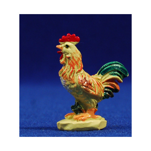 Gallo amarillo 10 cm resina