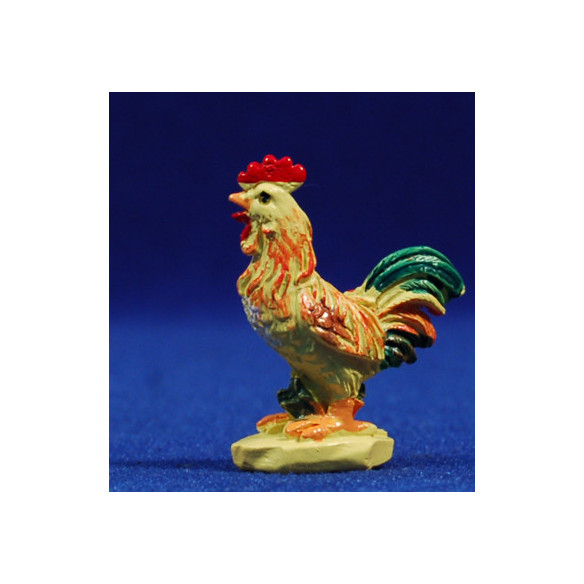 Gallo amarillo 10 cm resina