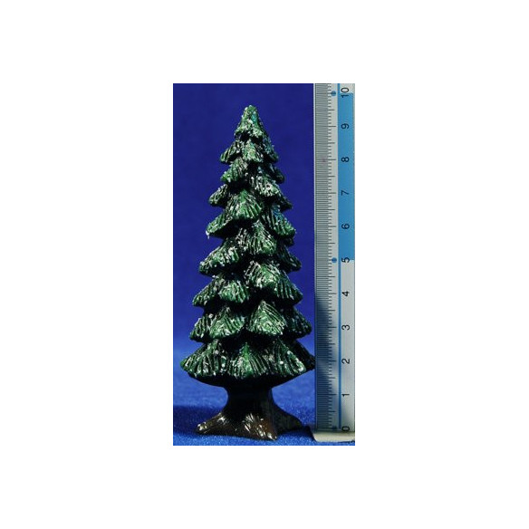 Abete verde nevicato 10 cm  resina