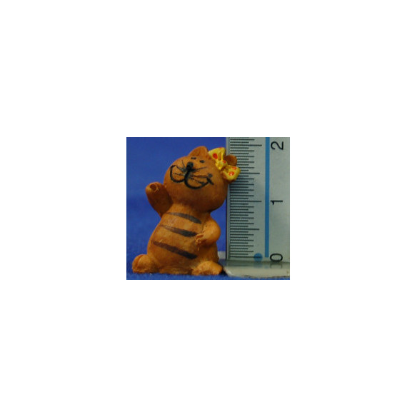 Gato infantil 8 cm resina