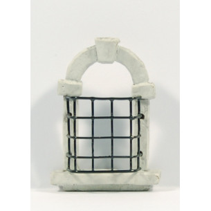 Window with grid square 5 cm metal