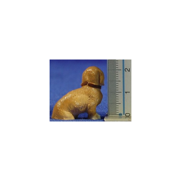 Cane seduto 8 cm resina