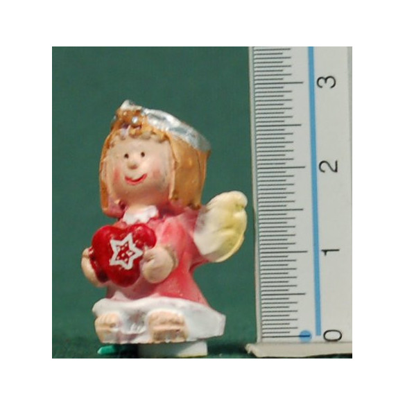Gruppo quattro angeli in piedi  2,5 cm resina
