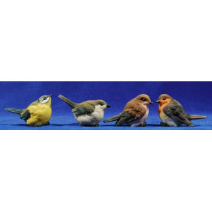 Group of four Birds 60 cm resin