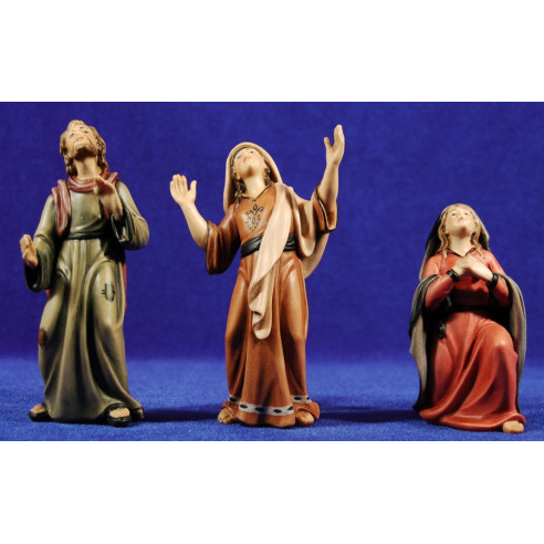 Acompañantes crucificción 14 cm madera