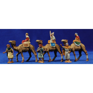 Kings with camel 4 cm plastic Belenes Puig