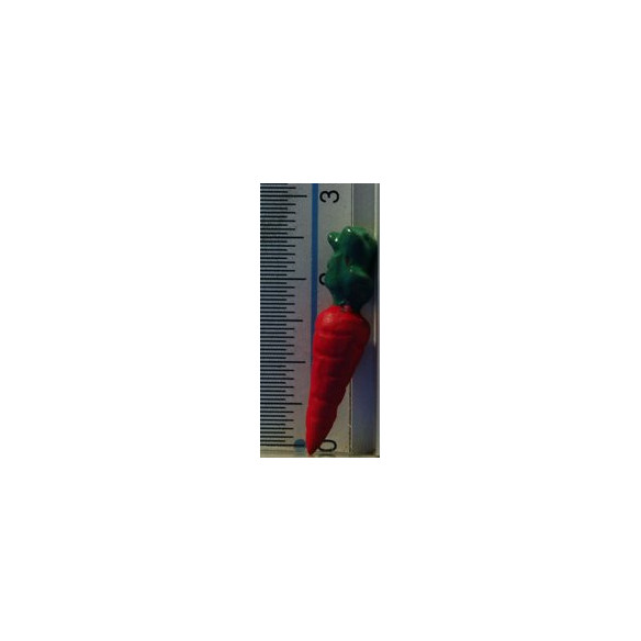 Rábano rojo 2,8 cm resina