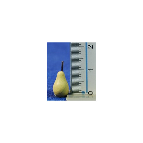 Yellow pear with stem 1,4 cm resin
