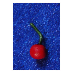 Cereza con tallo 3 mm resina