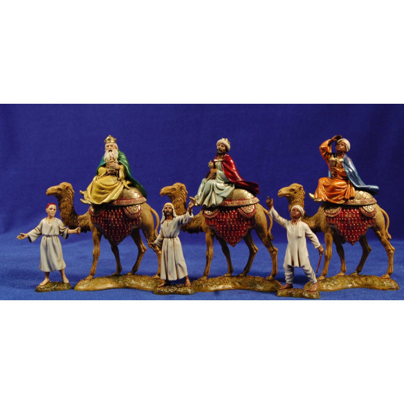 Re magi cammello con cammellieri 10 cm plastica Moranduzzo - Landi