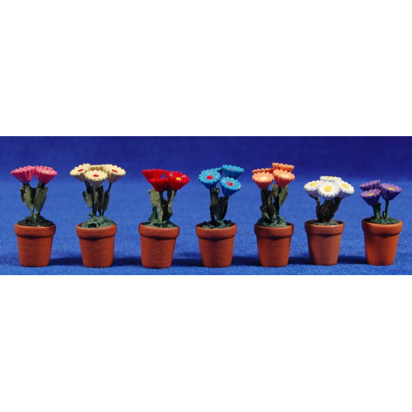 Maceta flores  4 cm resina