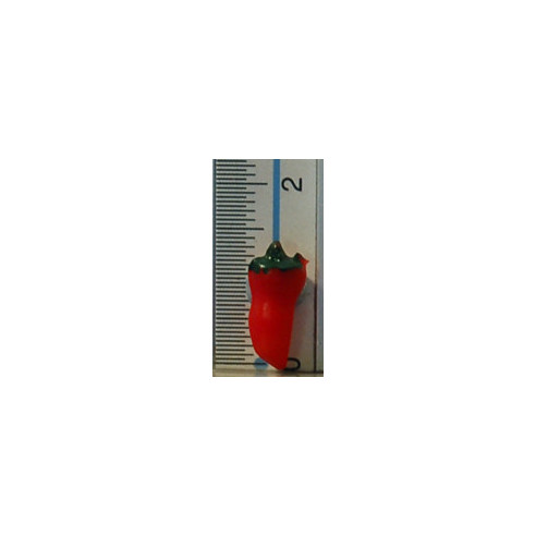 Pimiento rojo 1,4 cm resina