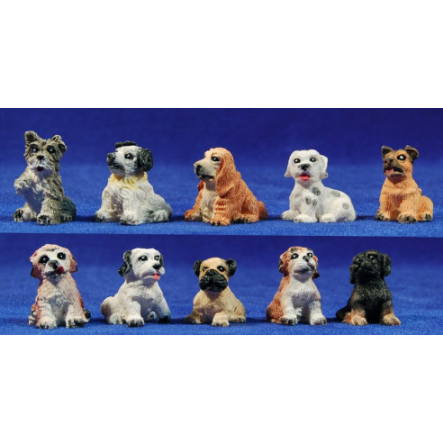 Cuccioli di cane 12 cm resina Belenes Puig