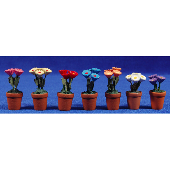 Maceta flores  4 cm resina