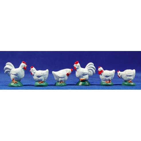 Gall-Gallina blanc 12 cm resina
