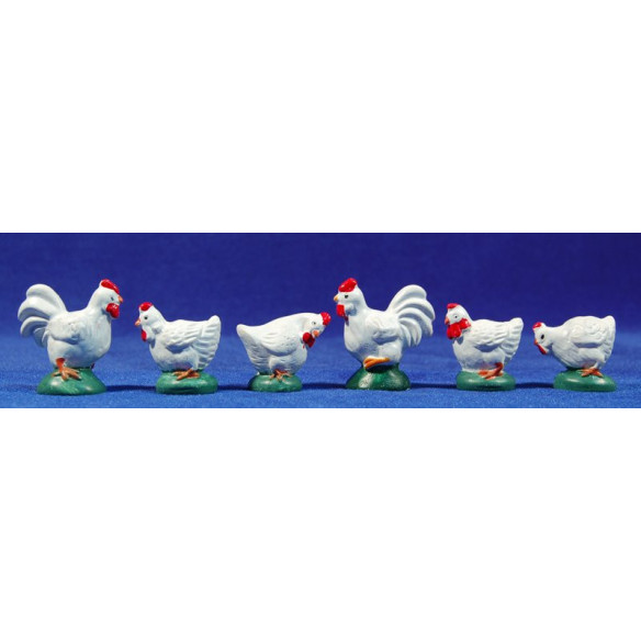 Gall-Gallina blanc 12 cm resina