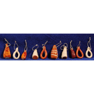 Conjunto 10 embutidos variados 3 cm resina