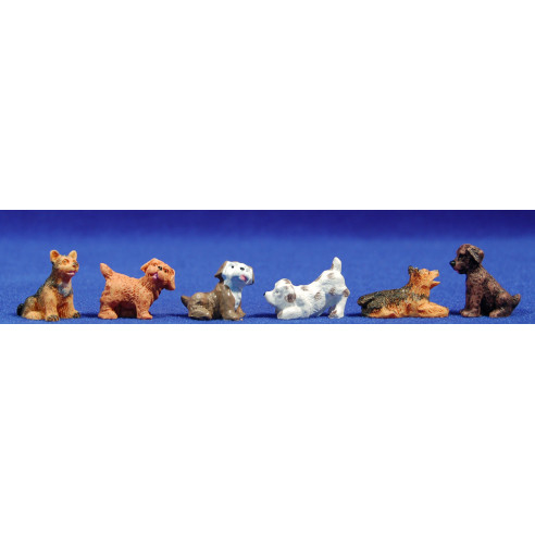 Perro surtido 8 cm resina