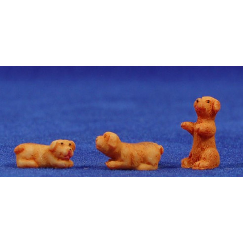 Gos assortits 6 cm resina