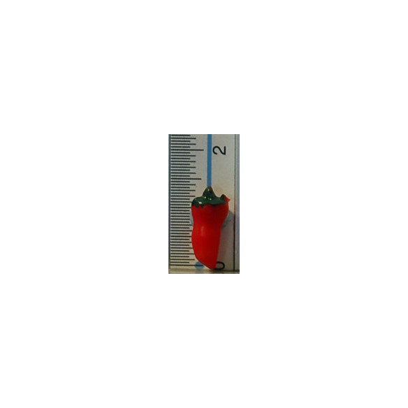 Pepe rosso 1,4 cm resina