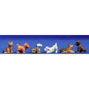 Perro surtido 8 cm resina